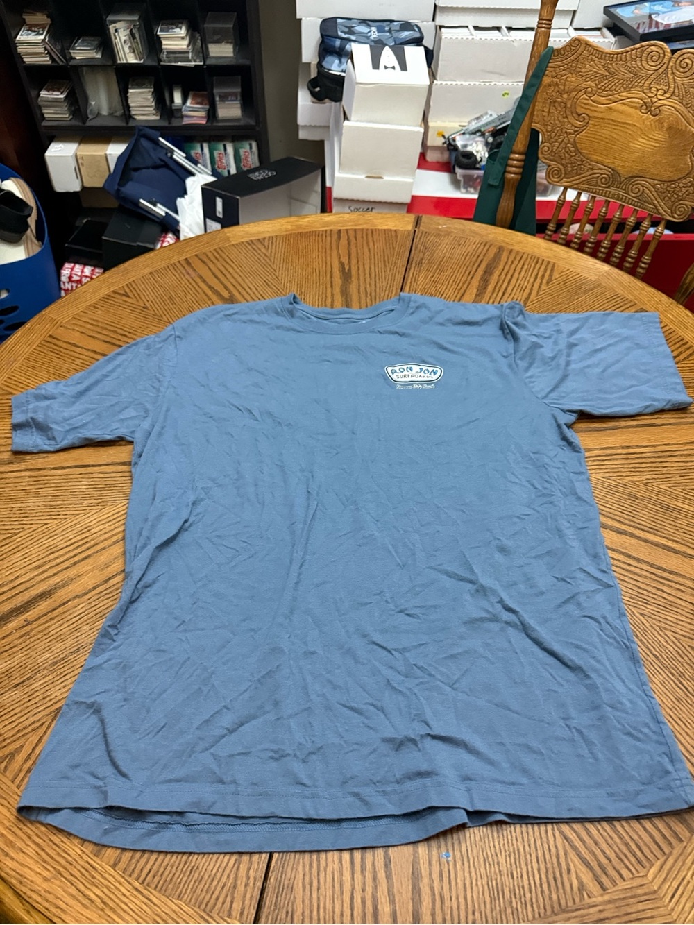 Ron Jon Dusty Blue Short Sleeve Logo Tee